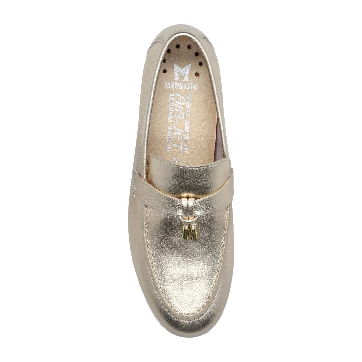 mocassins femme modèle Valenza Or - Mephisto